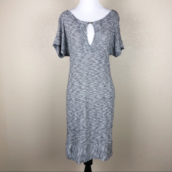 ☀️ 3/$25 LUCKY BRAND Striped Pocket Keyhole Dress - Picture 2 of 8